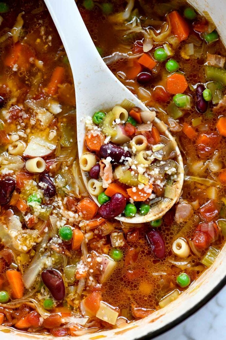 My Grandma's BEST Minestrone Soup | foodiecrush.com