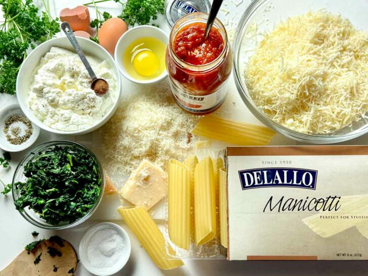 What's In Manicotti ingredients foodiecrush.com