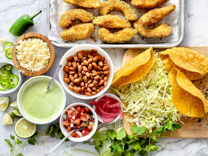 What's In Fried Avocado Tacos ingredients foodiecrush.com