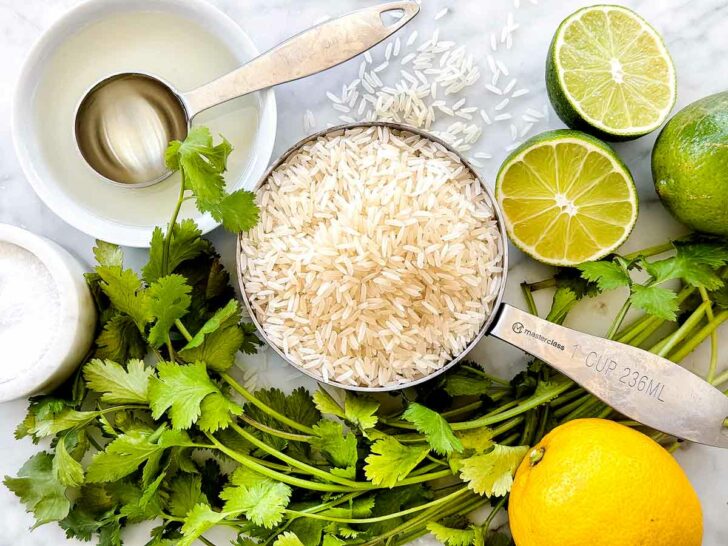What's in Cilantro Lime Rice foodiecrush.com