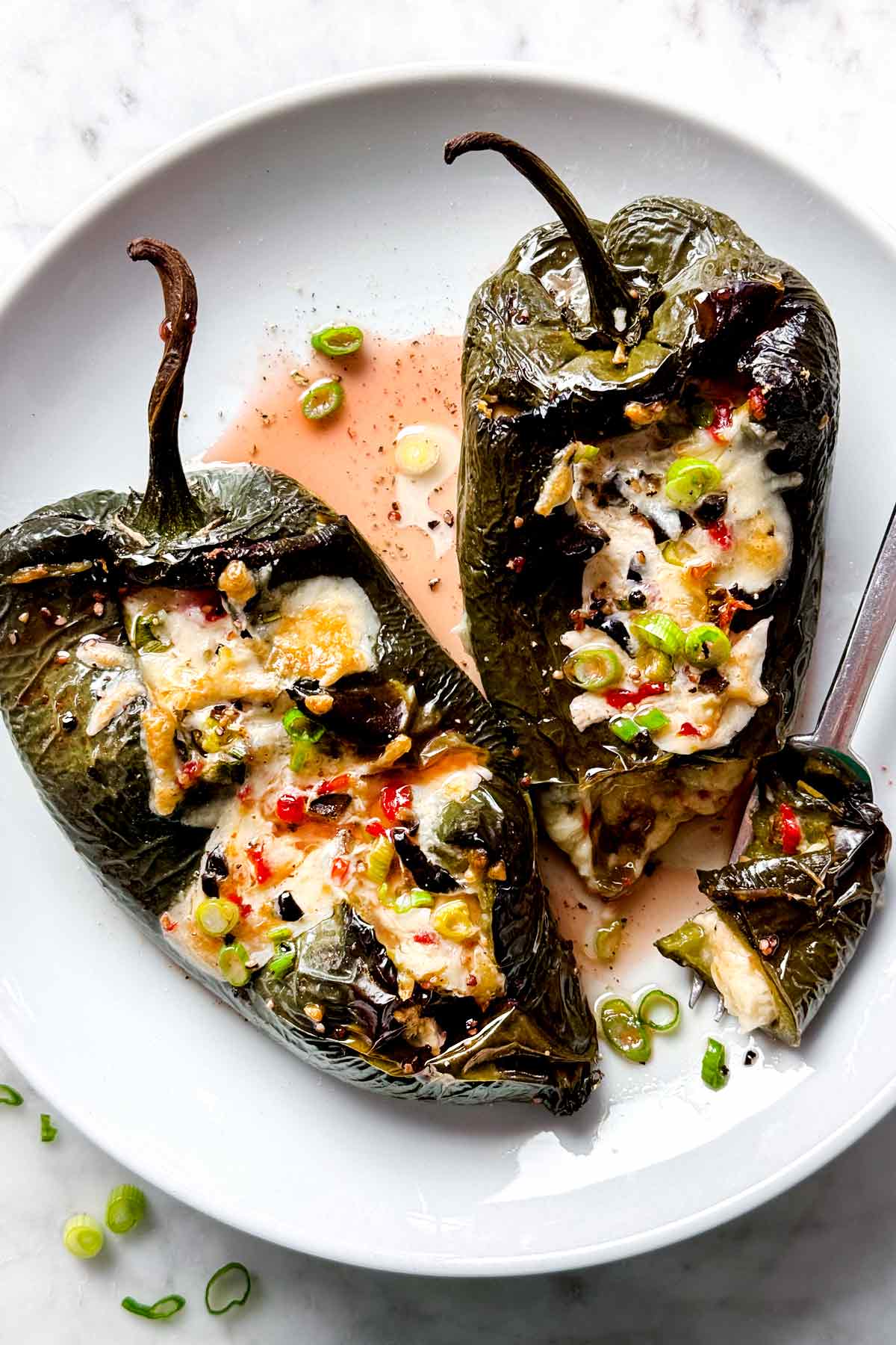 Stuffed Pasilla Peppers