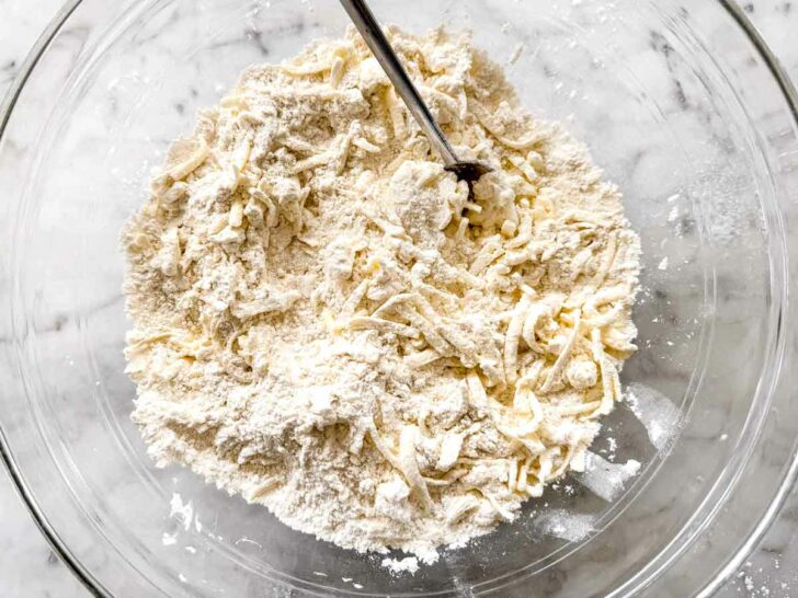 Butter in flour for biscuits foodiecrush.com