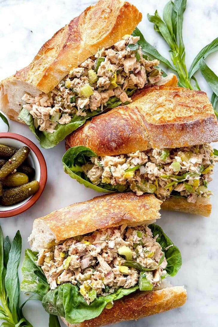 French Tuna Salad Sandwiches foodiecrush.com