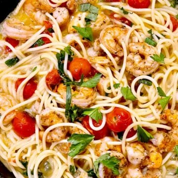 Shrimp Scampi Pasta foodiecrush.com