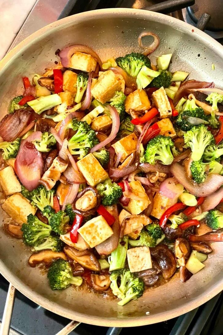 Teriyaki Tofu Stirfry foodiecrush.com