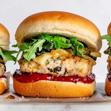 Chicken Sliders with Chipotle Ketchup foodiecrush.com