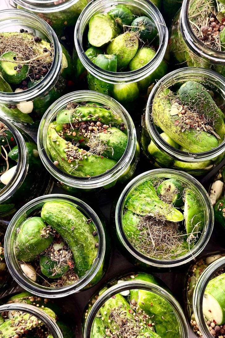 Garlic Dill Pickles foodiecrush.com
