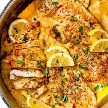 Creamy Lemon Chicken foodiecrush.com