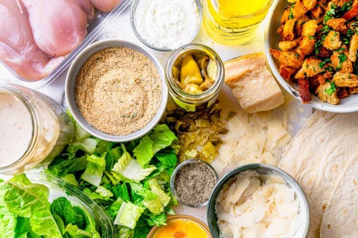 What's in Chicken Caesar Salad Wrap ingredients