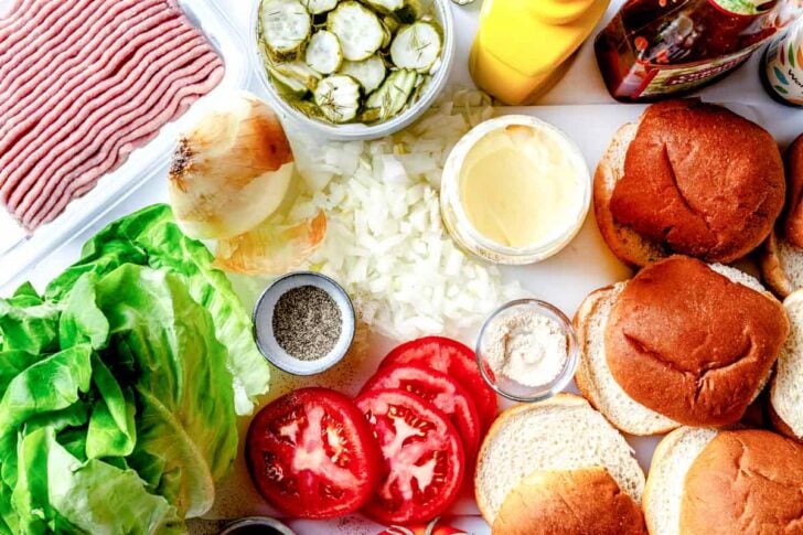 Turkey burger ingredients