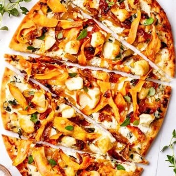 Sweet Potato and Caramelized Onion Pizza