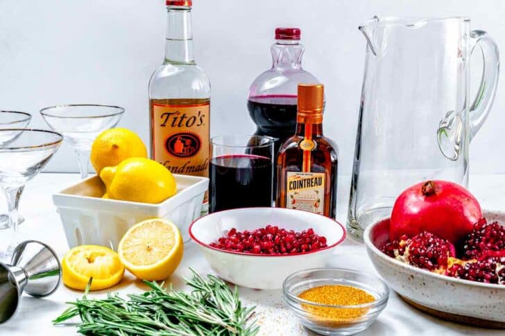 What's in Pomegranate Martinis ingredients
