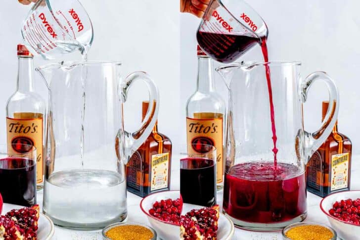 how to make pomegranate martinis