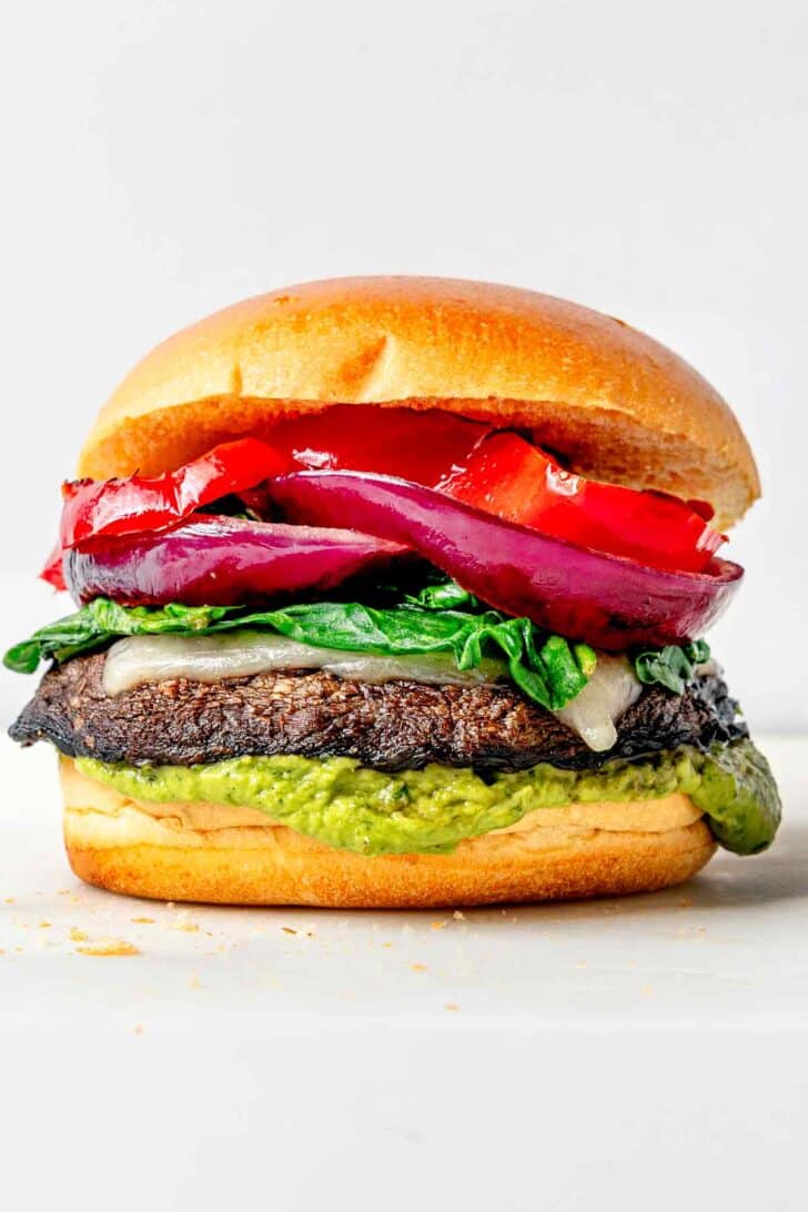 Portobello. Mushroom Burger foodiecrush.com