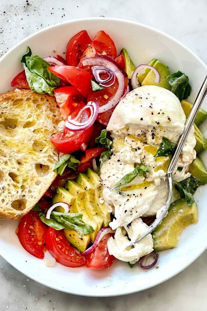 Burrata Caprese Salad foodiecrush.com
