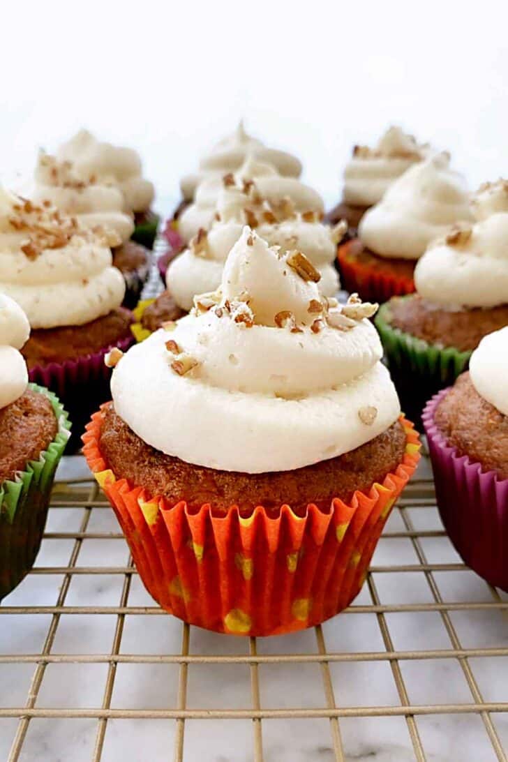 Carrot Cake Muffins foodiecrush.com 