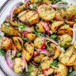 Grilled Potato Salad in bowl
