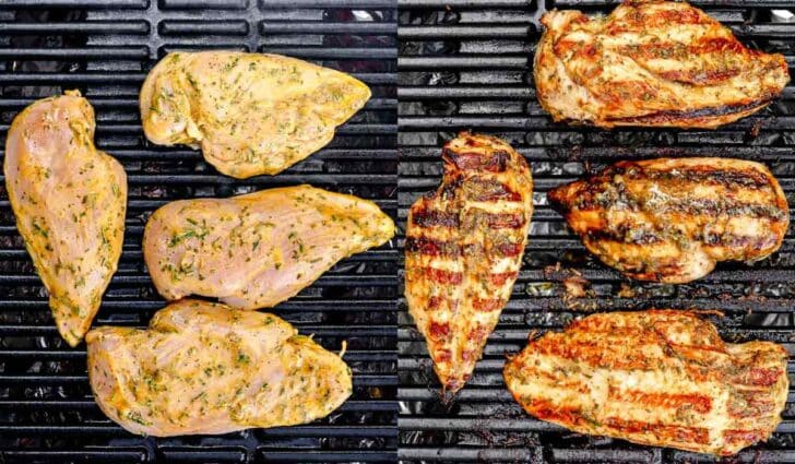 Rosemary Chicken breasts on grill