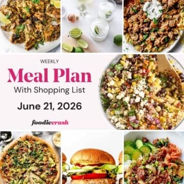 Weekly Meal Plan: June 21, 2026