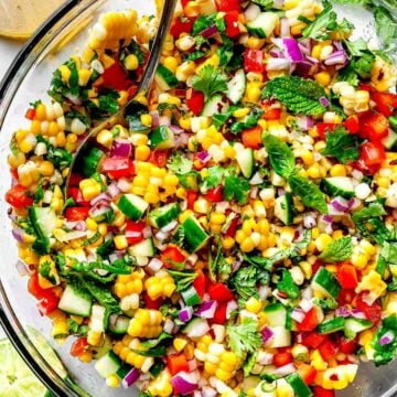 Confetti Corn Salad recipe in bowl