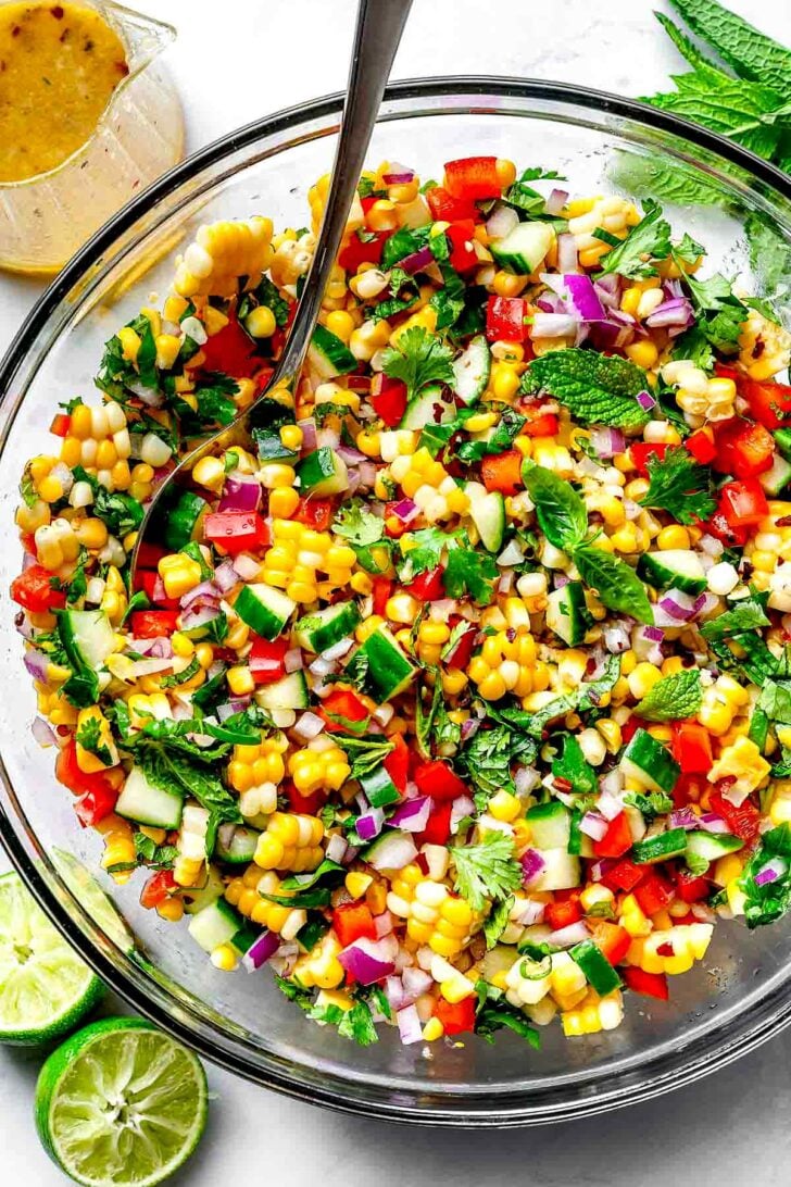 Confetti Corn Salad recipe in bowl