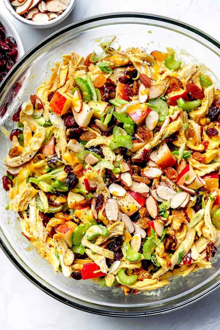 Curry Chicken Salad recipe in bowl