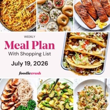 Weekly Meal Plan: July 19, 2026