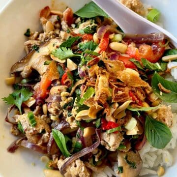 Thai Basil Chicken foodiecrush.com