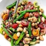 Cannelini and Green Bean Salad in bowl
